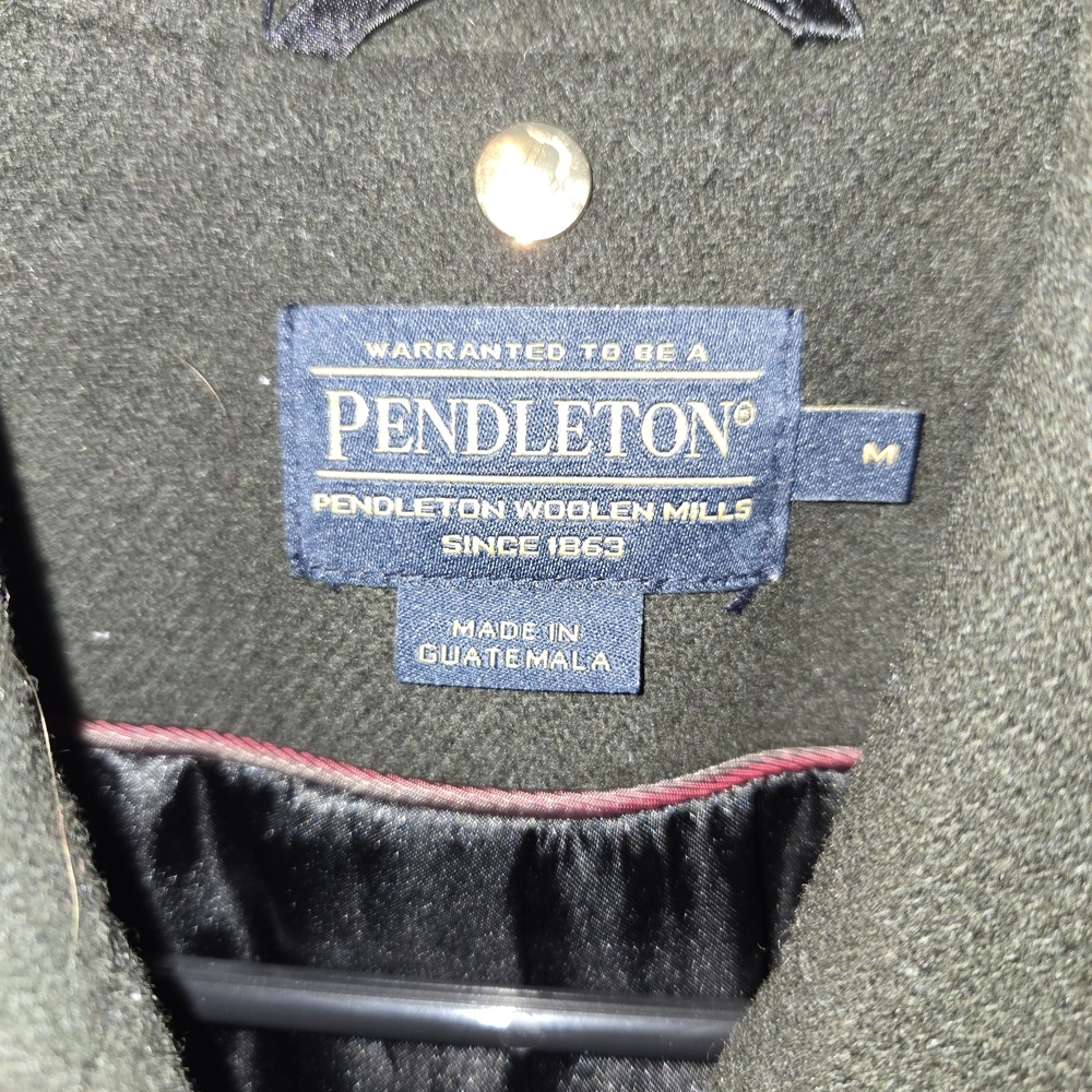 Pendleton Double-Breasted Dark Green Pea Coat Wom… - image 2